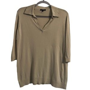 Lafayette 148  Collared V-Neck